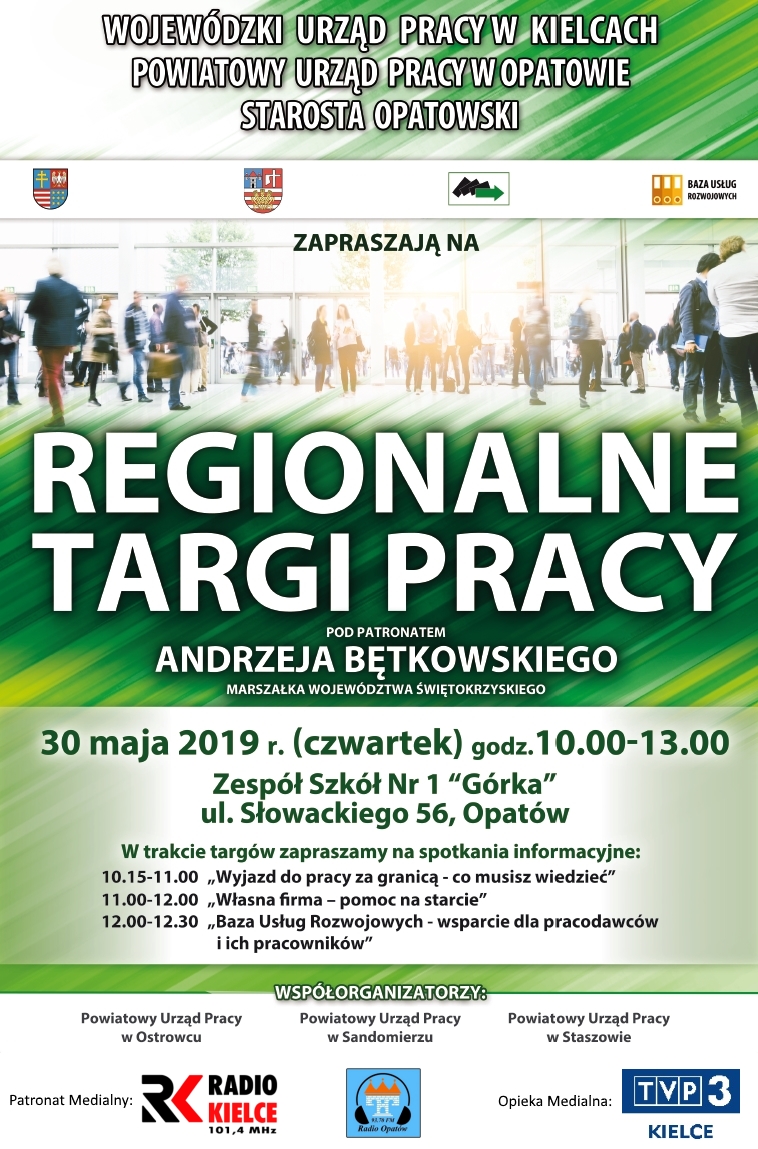 Plakat Targi Pracy Opatów